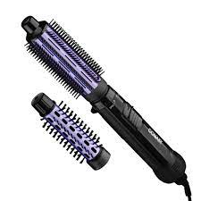 With the best conair hair dryer, you'll get the best style possible. Conair Volume 2 In 1 With 1 5 Curling Brush 1 Bristle Hot Hair Brush Black And Purple Walmart Com Walmart Com