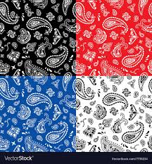 Black And Yellow Paisley Bandana Bandana Seamless Pattern Vector Image On Vectorstock Seamless Pattern Vector Bandana Design Paisley Doodle