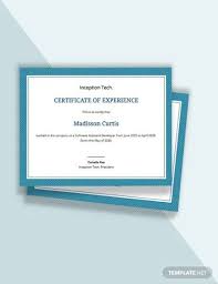 Sample application for in service certificate, experience certificate, or experience letter from employer for issuance of degree from university. 18 Job Experience Certificate Templates Pdf Word Ai Indesign Free Premium Templates