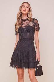 Leilani Lace Bustier Mini Dress Astr The Label