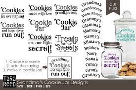Download Grandma S Cookie Jar Family Svg Files For Crafters 155122 Cut Files Design Bundles