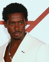 damsonidris styled in off white suit at the #F1 Premiere . Swipe >>> .  #Style #OffWhite #Downtownpost