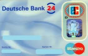Visualizzare e stampare il saldo e la lista dei movimenti con un dettaglio maggiore. Bank Card Deutsche Bank 24 Ec 02 Deutsche Bank Germany Federal Republic Col De Ms 0149 01