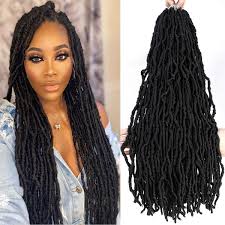 It takes longer to style compared with medium hair, but it also allows for more options. Amazon Com Fuax Locs Crochet Hair 24 Inch For Black Women 1b Long Soft Locs Pre Looped Crochet Locs 6 Packs 100 Premium Fiber Synthetic Goddess Locs Extensions 120 Strands 24inch 1b Beauty