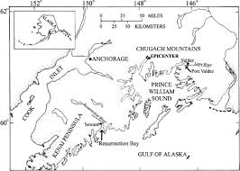 Location Map Showing Seward Alaska And The Epicenter Of