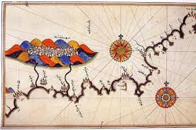 Map Of Granada By Piri Reis 15th Century Piri Reis Map Map Art Map