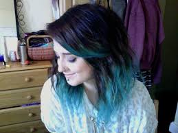 Balayage Black And Turquoise Hair Dark Blue Roots With Turquoise Ends Love This Blue Hair Hair Color Crazy Hair Color