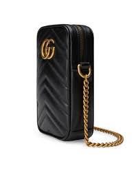 The luxaholic verdict is coming. Gucci Gg Marmont Mini Leather Shoulder Bag In Black Save 56 Lyst