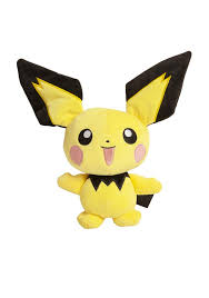 You can hear the crackling of static electricity coming off this pokémon. Pokemon Pokemon 8 Inch Plush Pichu Newbury Comics