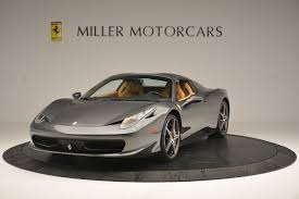 For the 458 spider, ferrari slightly altered the 458 italia coupe's exhaust, giving it a throatier growl. Pre Owned 2013 Ferrari 458 Spider For Sale Ferrari Of Greenwich Stock 4575