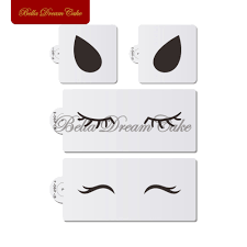 Eyelashes cartoon unicorn with floral corwn vector unicorn eyelashes unicorn eye unicorn closed eyes unicorn face unicorn face unicorn eyes unicorn eyes and horn eyelashes cute. Baking Decorations Unicorns Eyes Ears Cake Side Stencil Set Theme Partywedding Template Cake Decods Other Baking Accessories And Cake Decorating