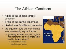Africa Is A Second Largest Continent