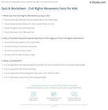 B) race, creed, color, and religion. Quiz Worksheet Civil Rights Movement Facts For Kids Study Com