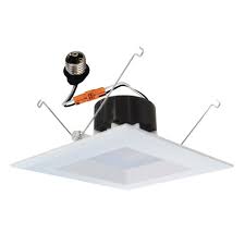 Elco El55230w White 5 Led Insert Square Reflector Recessed Lighting Trim Elc El55230w