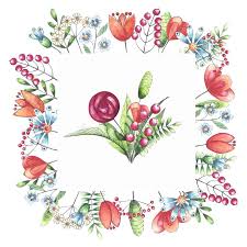 Cornice con bellissimo vaso di fiori. Una Serie Di Illustrazioni Di Una Cornice Quadrata E Composizione Con Bellissimi Fiori Stilizzati Illustrazione Di Stock Illustrazione Di Fiore Colorato 172680274