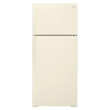 Other features whirlpool refrigerator 360 ltr,stainless steel color, nofrost,12 egg tray,door swing: Whirlpool 14 3 Cu Ft Top Freezer Refrigerator In Biscuit Wrt104tfdt The Home Depot