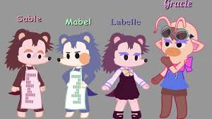 Animal Crossing Able Sisters Mabel Sable And Label Labelle Prism Style Cross  Stitch Pattern Pack - Etsy