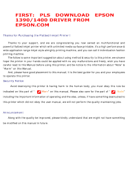 Epson stylus photo 1390 free driver download. Epson 1390 User Manual Pdf Download Manualslib