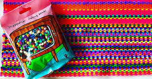 trying something new making a bag from ironing beads hama beads pearler beads thanks flying tiger carmarth iron beads flying tiger copenhagen pearler beads