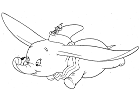 Dumbo Flies With Timothy And Magic Feather Coloring Page Horse Coloring Pages Disney Paintings Dumbo Drawing