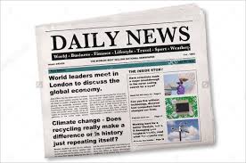 The daily news report example. 15 Newspaper Headline Templates Free Premium Templates