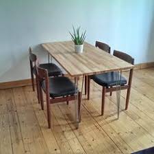 Our Scandinavian Style Dining Table I Made With An Ikea Gerton Tabletop And Hairpin Legs From Ebay 60 Scandinavian Dining Table Ikea Dining Ikea Dinner Table