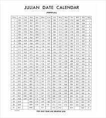 46 Proper Julian Calendar Chart