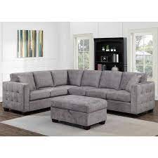 Thomasville Kylie Grey Fabric Corner Sofa With Storage Ottoman Costco Uk Corner Sofa With Storage Grey Fabric Corner Sofa Fabric Sectional