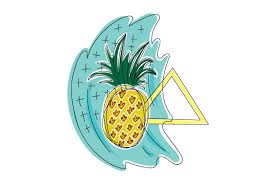 Download Pineapple In Abstract Print Style Svg Cut File By Creative Fabrica Crafts Creative Fabrica PSD Mockup Templates