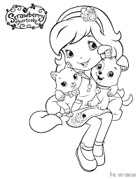 Baby animals are so cute and lovable. Strawberry Shortcake Pets Coloring Pages