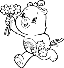 Set up a table outside and keep kids of all ages occupied with these spring pictures to color. Fancy Design Care Bears Printable Coloring Pages Baby Care Bear Cast Coloring Pages 451x477 Png Clipart Download