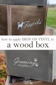 Can You Use Iron On Vinyl On Wood Diy Danielle In 2020 Iron On Vinyl Wood Diy Iron On Cricut