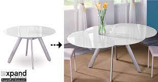 Can be seen in trimley social distancing adhered too can deliver locally for freeeeeeeee. The Butterfly Expandable Round Glass Dining Table Expand Furniture Folding Tables Smarter Wall Beds Space Savers
