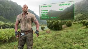 Welcome to the jungle, the statues set are modelled . Jumanji Welcome To The Jungle Movie Review Dwayne Nick Jonas