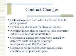 Administrative changes, transportation, delivery, property, excess funds, spare parts and provision. Contract Changes Construction Contracts Are Unique Because Owner Can Make Unilateral Changes To Contract With Consideration Ppt Download