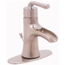 Bathroom sink vessel faucet one hole/handle lavatory mixer taps. Premier Part 66289w 6204 Premier Sanibel Single Hole Single Handle Bathroom Faucet In Brushed Nickel Single Hole Faucets Home Depot Pro