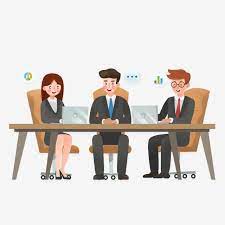 Cartoon Hand Drawn Business People With A Meeting Material Available For Commercial E Illustration Design How To Draw Hands Graphic Design Background Templates
