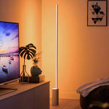 Fredrik mattson took the idea of lighting as jewelry very seriously when designing his rgb floor lamp with its stacked wooden balls painted in glossy. Philips Hue Signe Led Floor Lamp Rgbw Lights Co Uk