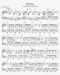 Camila Cabello Havana Piano Chords Sheet Music Notes City Of Stars Partitura Piano Free Transparent Png Download Pngkey