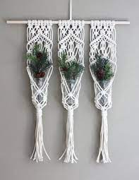 Triple Macrame Plant Hanger Boho Decor Unique By Gingerandirisshop Macrame Plant Hanger Patterns Macrame Plant Macrame Plant Hanger