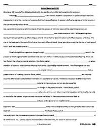 Yes the thick coats are favorable they will survive in the coldest weather. Natural Selection Evolution Cloze Worksheet Biology Worksheet Natural Selection Pattern Worksheets For Kindergarten