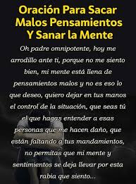 Oracion Para Sacar Malos Pensamientos Y Sanar La Mente In 2020 God Prayer Miracle Prayer Saint Quotes Catholic