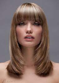 Natural Looking Medium Bod Hairstyles Women S Straight Human Hair Wigs Lace Front Wigs With Bangs 20inch Hair Styles Long Hair With Bangs Wig Hairstyles