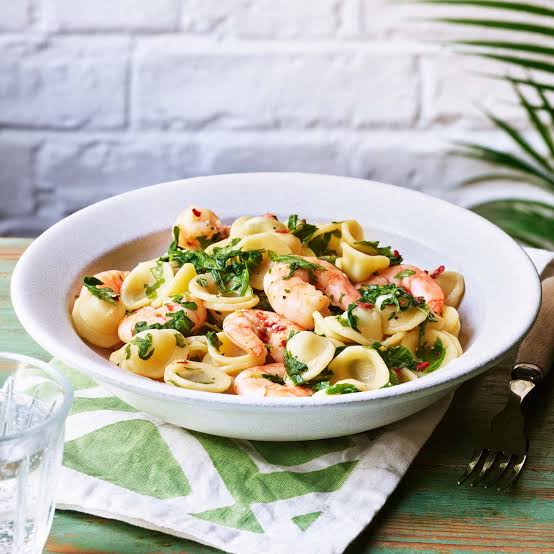 Orecchiette Pasta With Prawns