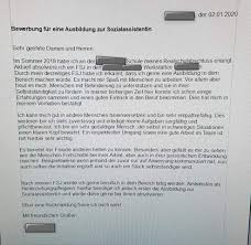Eine erfolgreiche bewerbung ist eine individuelle bewerbung. Bewerbung Zur Sozialassistentin Verbesserungsvorschlage Schule Ausbildung Und Studium Ausbildung