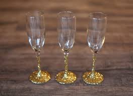 Host An Enchanting Tree Trimming Party Champagne Glasses Decorated Champagne Flutes Diy Gold Champagne Flutes