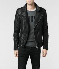 Allsaints Kushiro Leather Biker Jacket Mens Leather Jackets Leather Jacket Leather Jacket Men Best Leather Jackets