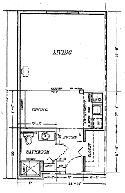 The empty nester (no loft). Small Apartment Kitchen Floor Plan Design Best Studio House Plans 123956