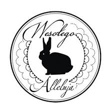 Szanowni państwo, zdrowych, pogodnych świąt wielkanocnych, przepełnionych wiarą, nadzieją i miłością. Stempel Kolo Z Kroliczkiem Pelny Agateria Wesolego Alleluja 93870 Sklepik Na Strychu