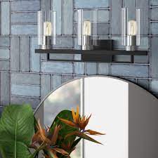 I lead a small team of talented craftsmen with over 15 years of experience in handcrafting lamps. Mercury Row Snediker 3 Light Dimmable Matte Black Brushed Nickel Vanity Light Reviews Wayfair